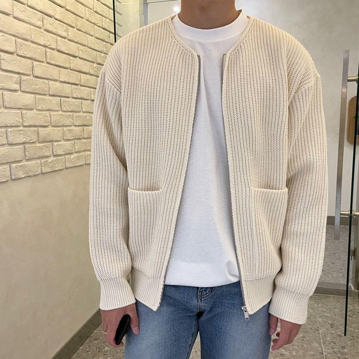 Leoric | Men's Knitwear Textured Rib Pattern