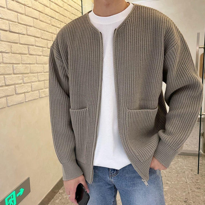 Leoric | Men's Knitwear Textured Rib Pattern